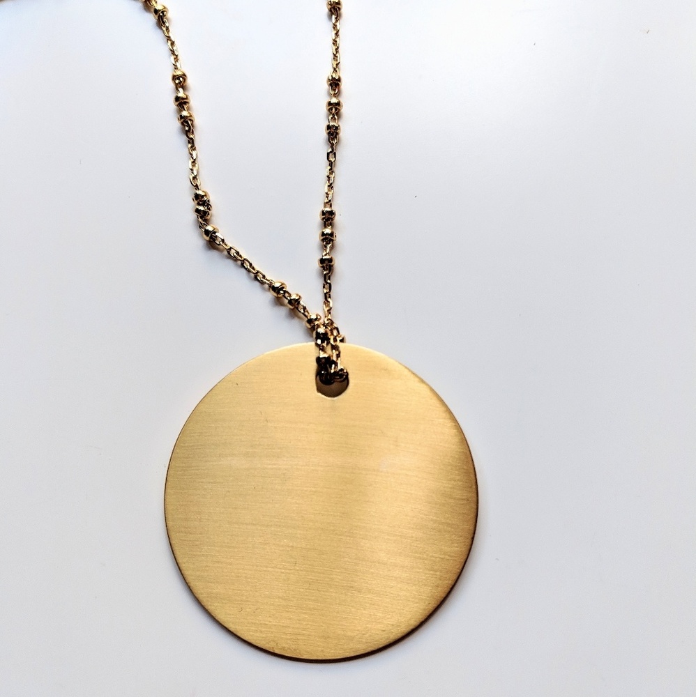 Baublebar gold pendant necklace